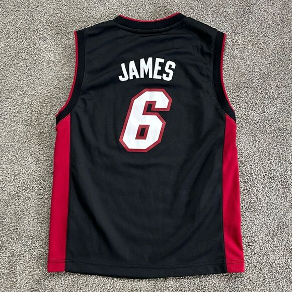 Adidas NBA LeBron James Miami Heat Jersey Youth size Medium 10-12 - Picture 3 of 9